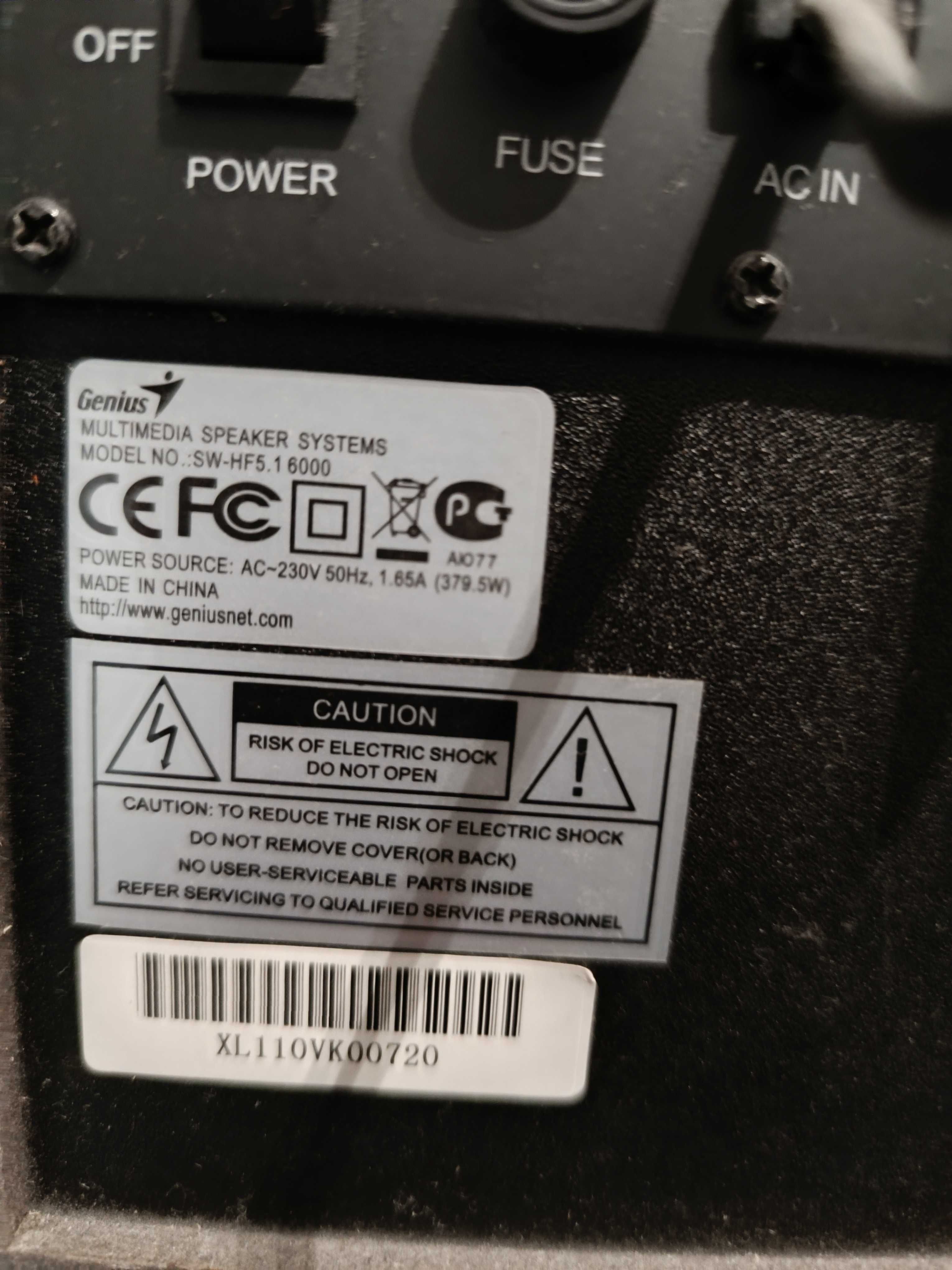 Głośniki Genius SW Hf 5.1 6000