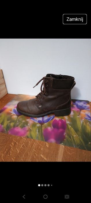 Buty skórzane Clarks r.39. stan bdb