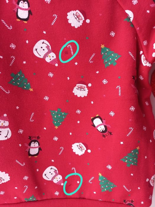 HM nowa bluzka świąteczna + Primark bluza 86 mikołaj święta