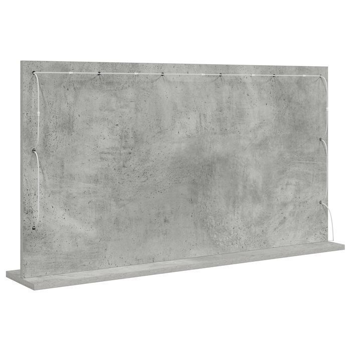 Vidaxl Lustro Toaletowe Szary Beton Beton 100 X 55 X 18 Cm Lustro