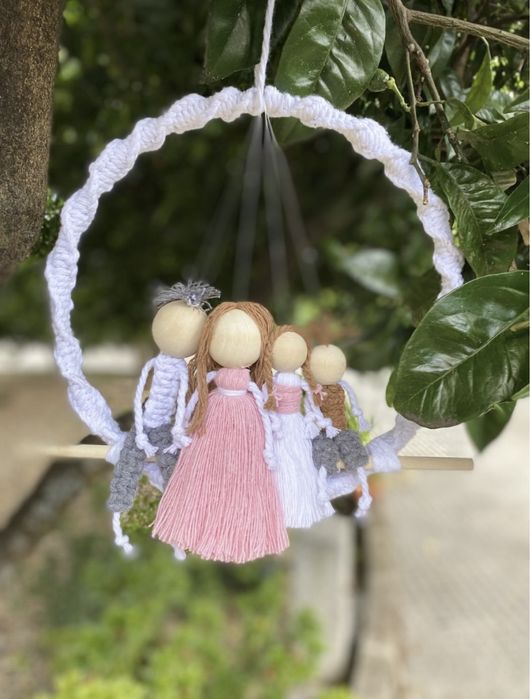 Familia em macrame