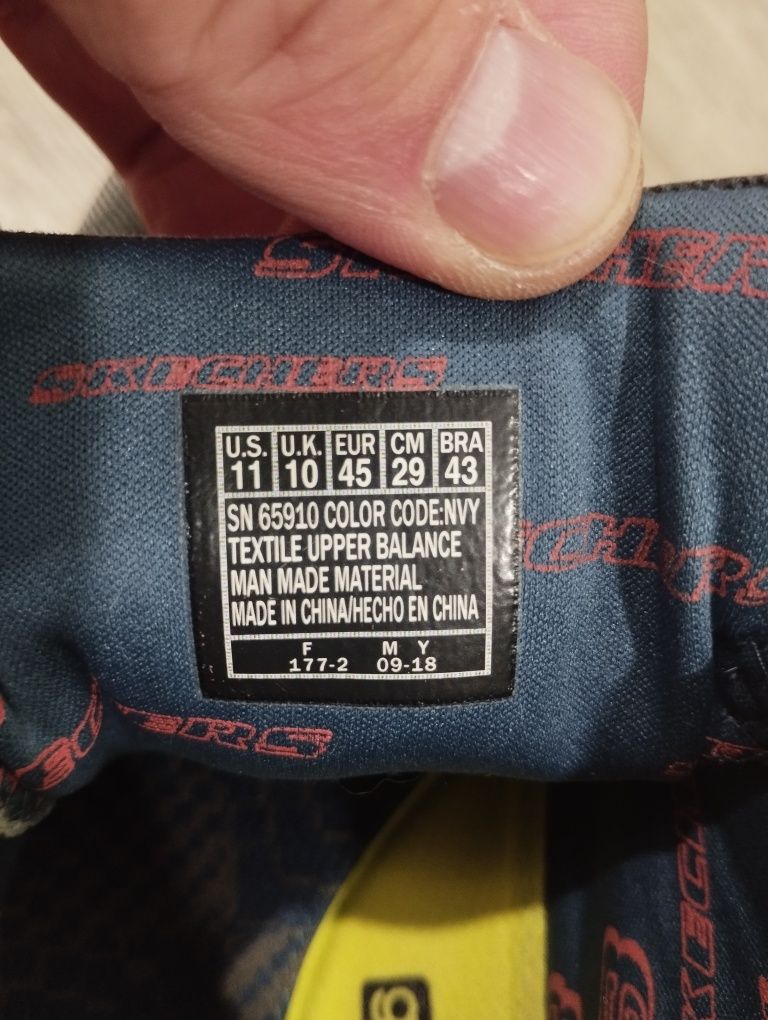 мокасини туфлі Skechers (29 см;44 р) котонові оригінал