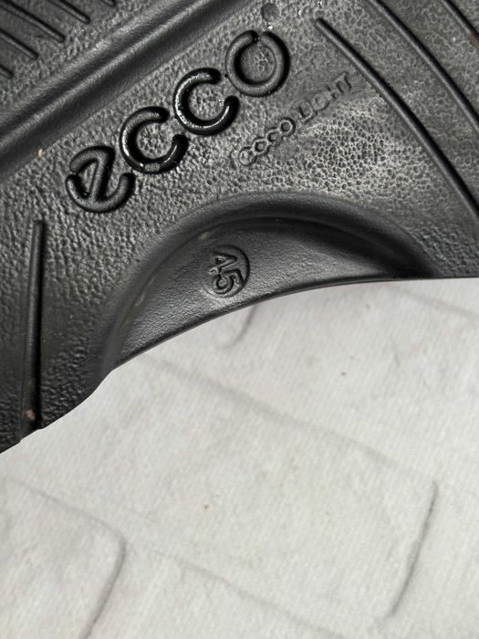 Чорні Шкіряні Чоловічі Туфлі Екко Ecco Transporter 45 Розмір Оригінал