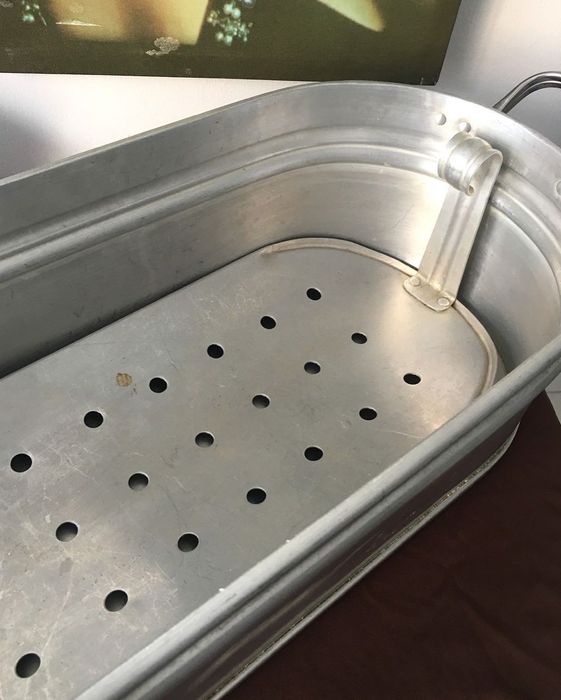 Panela comprida para cozinhar a vapor