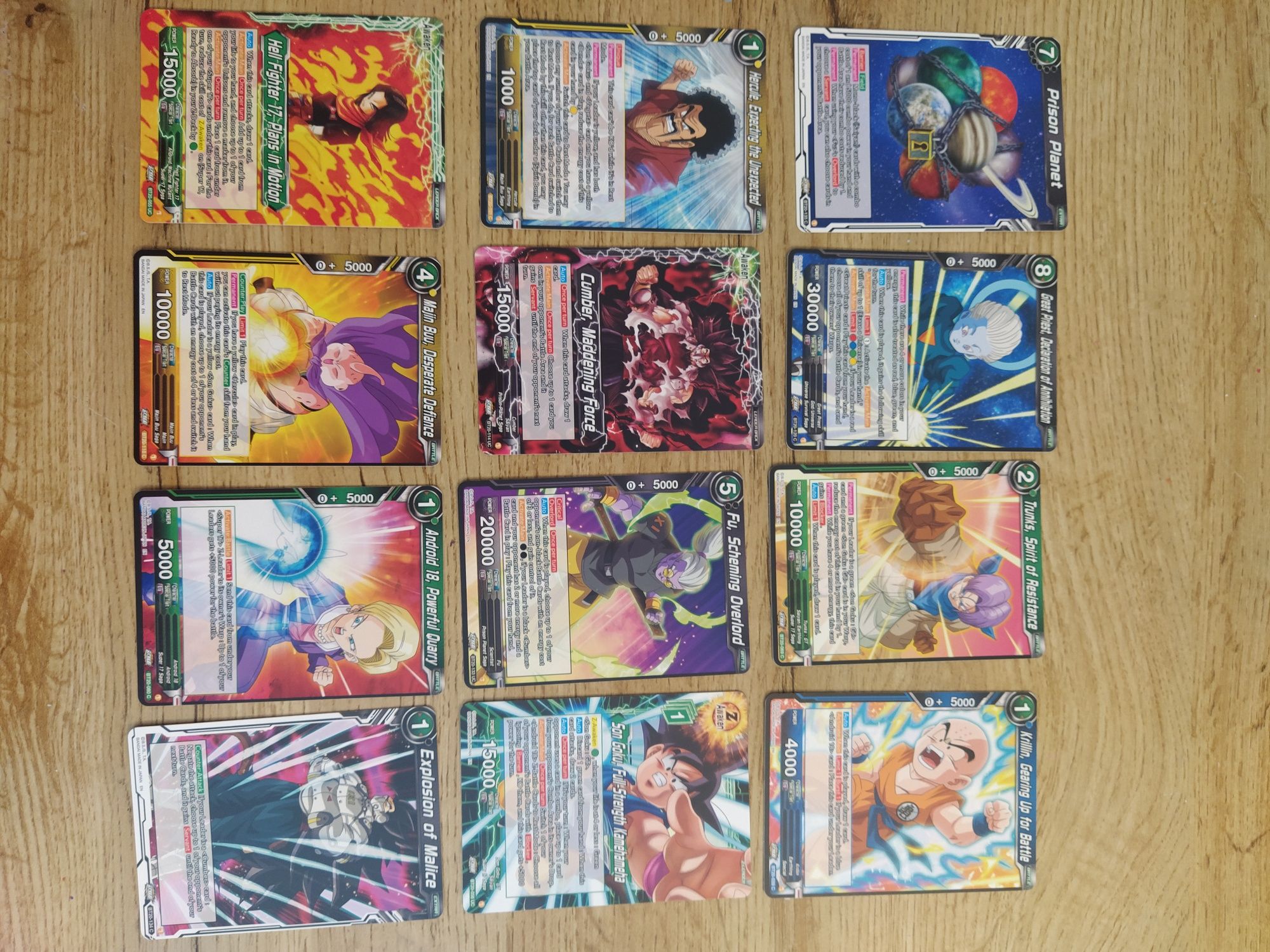 3 - cartas DragonBall