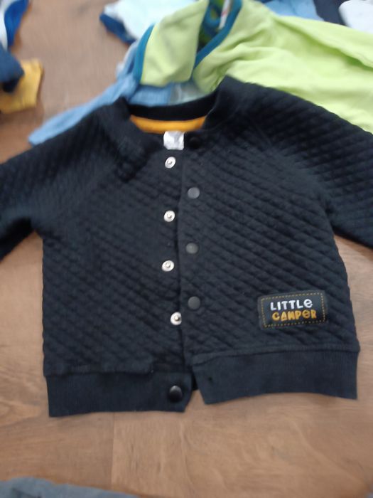 Paka ubrań dla chłopca 74 bawełna kurtka jesień zima