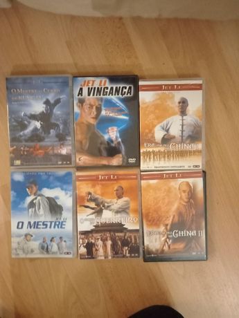 Seis DVDs de Jet Li