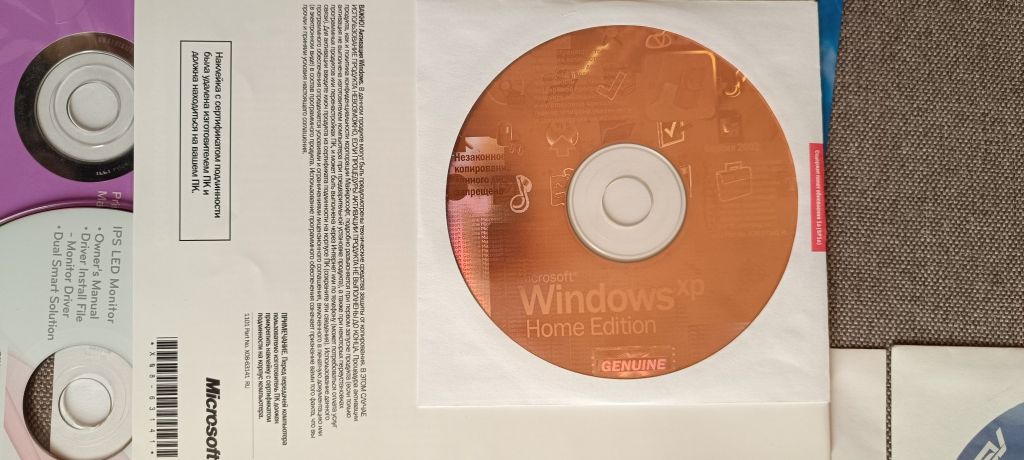 Windows Xp Home Edition лицензионный диск, драйвера