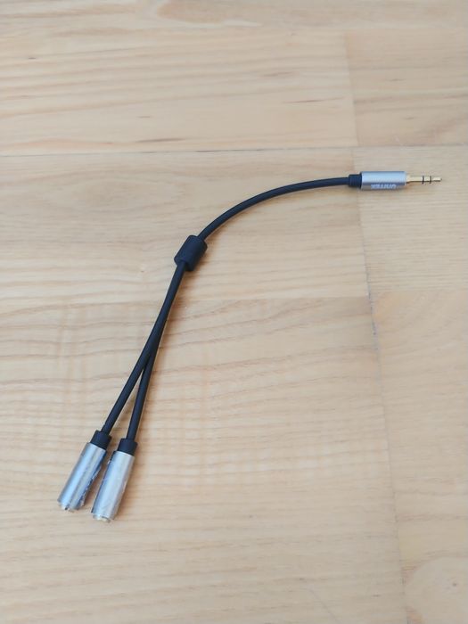 Kabel, przewód, rozdzielacz 1x Jack 2x Jack