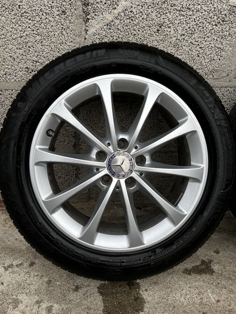 Alufelgi R17 5x112 Mercedes A,B,C,CLA opony letnie czujniki ciśnienia