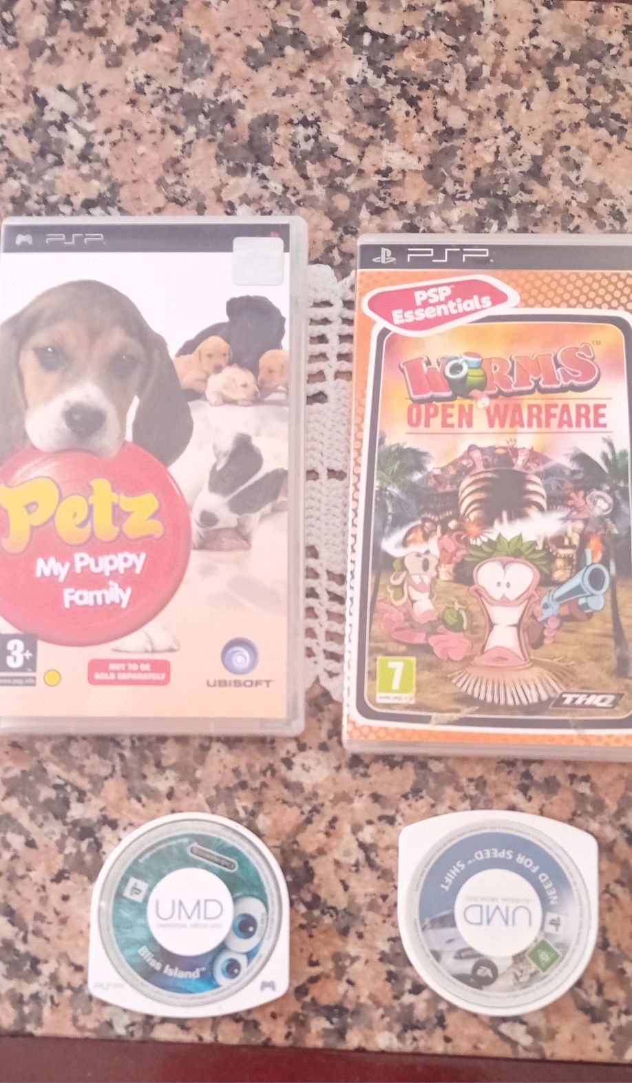4 jogos para a PSP preço de todos