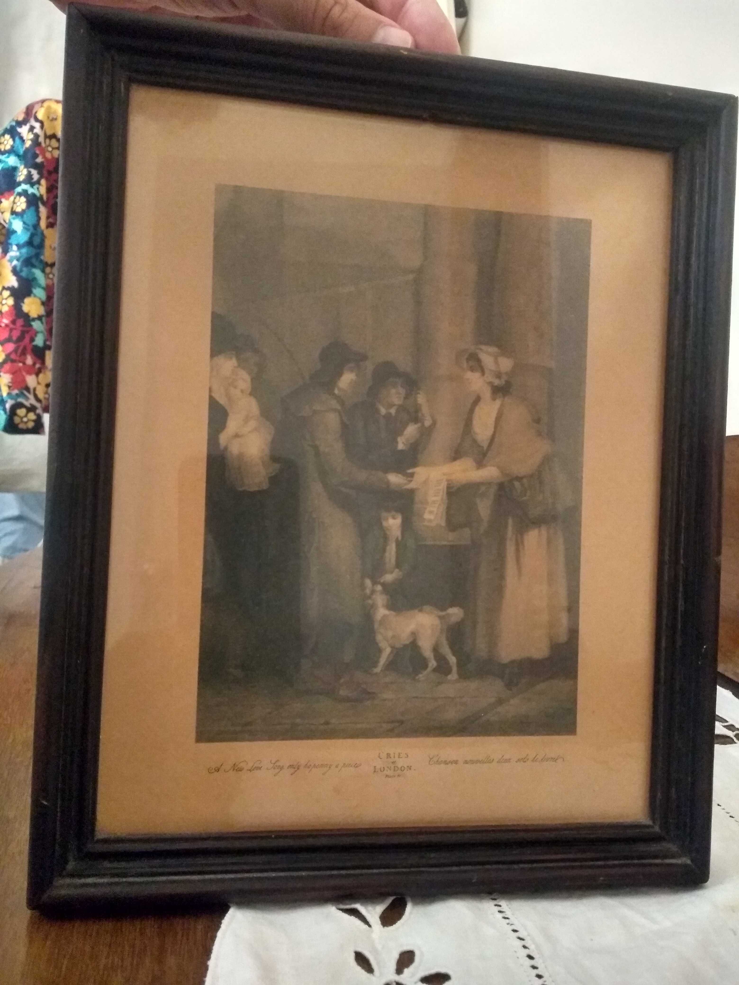 Quadros 'Cries of London' e 'Balmoral Castle'