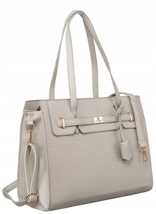stylowa torebka damska z odpinanym paskiem - peterson