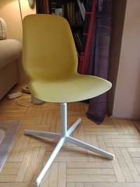 Krzesło obrotowe ikea żółte