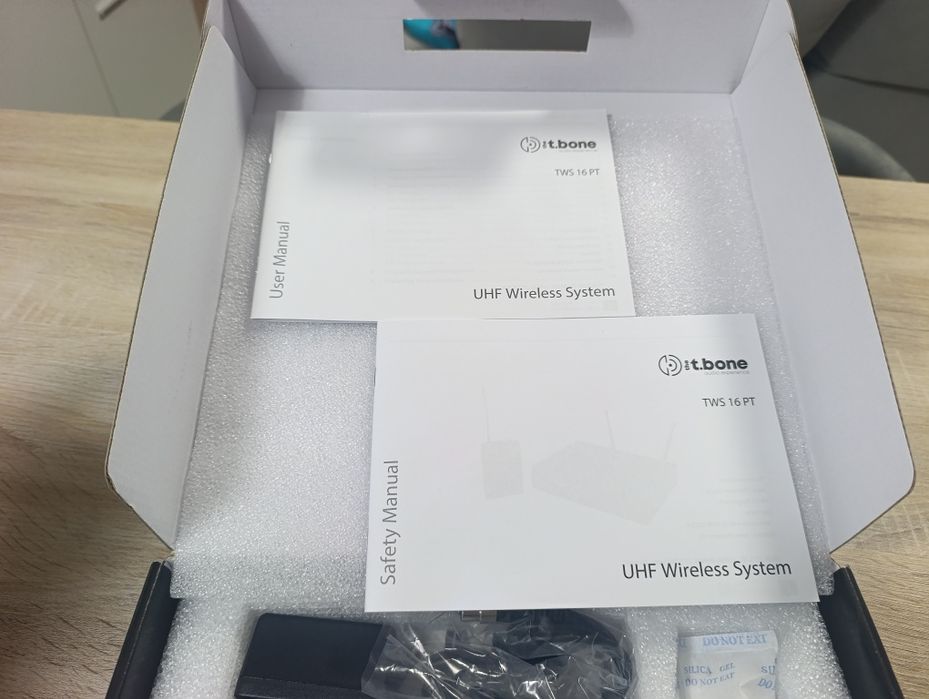 Microfone Headset sem fios - t.bone TWS Headset  863 MHz