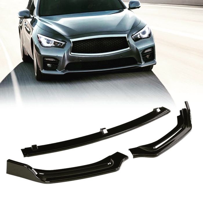Сплиттер бампера Infiniti Q50 Sport диффузор зеркала спойлер сплiтер