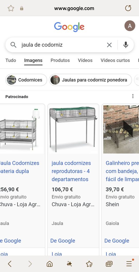 2 Jaulas para codornizes