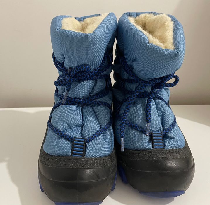 Śniegowce dziecięce welna, rozmiar 24/25, Super stan