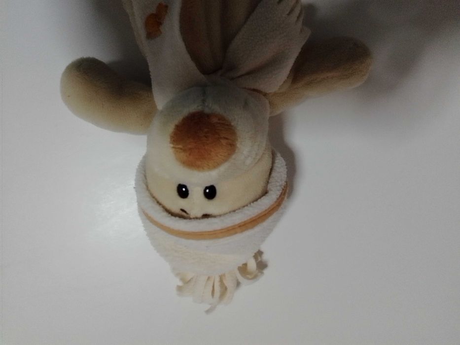 3 bonecos de peluche (Cão, Macaco e Tartaruga)