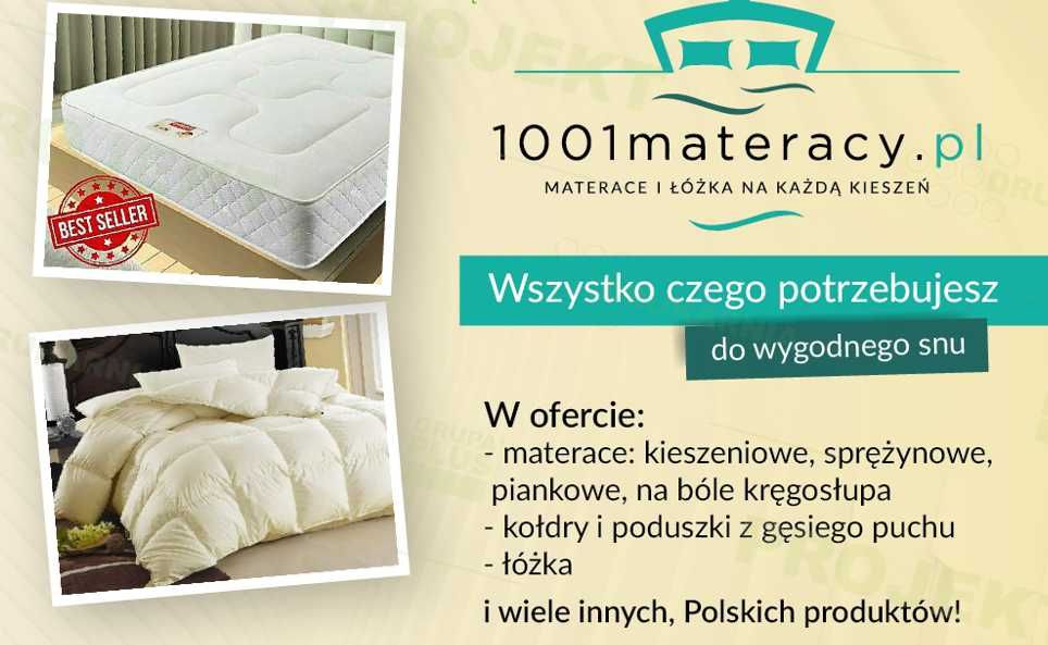 Kołdra puchowa 160x200 3kg + 4 poduszki na Prezent Polski producent