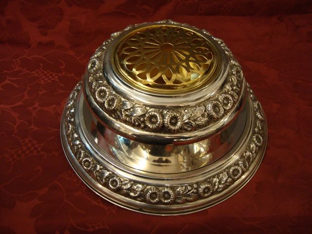 Centro de mesa em prata portuguesa