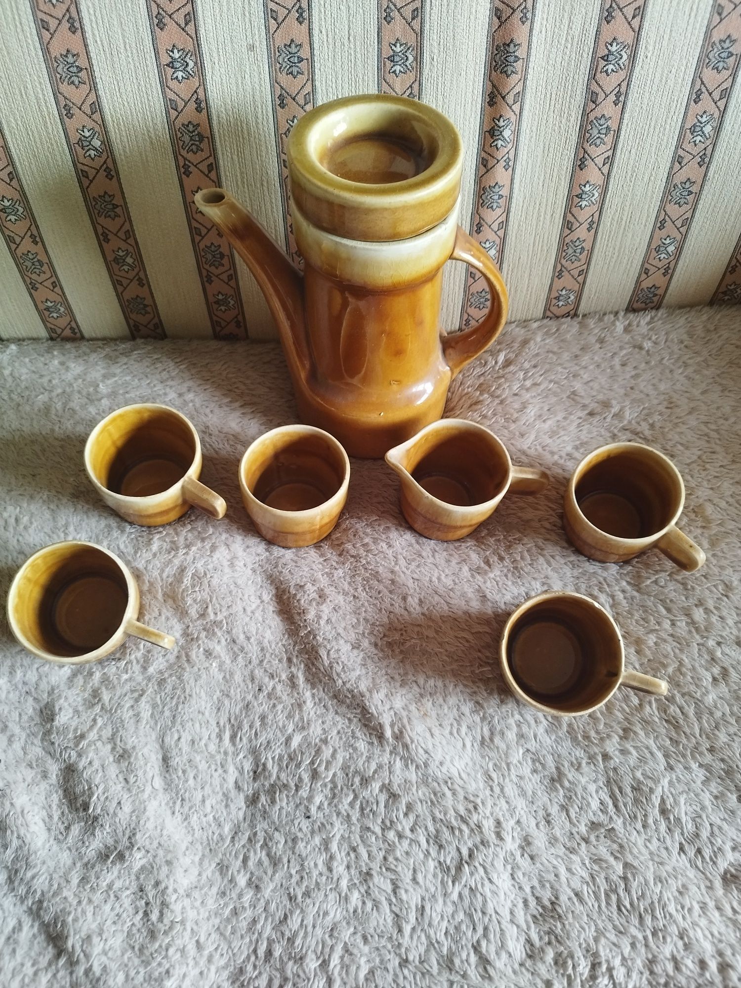 Serwis kawowo herbaciany ceramiczny