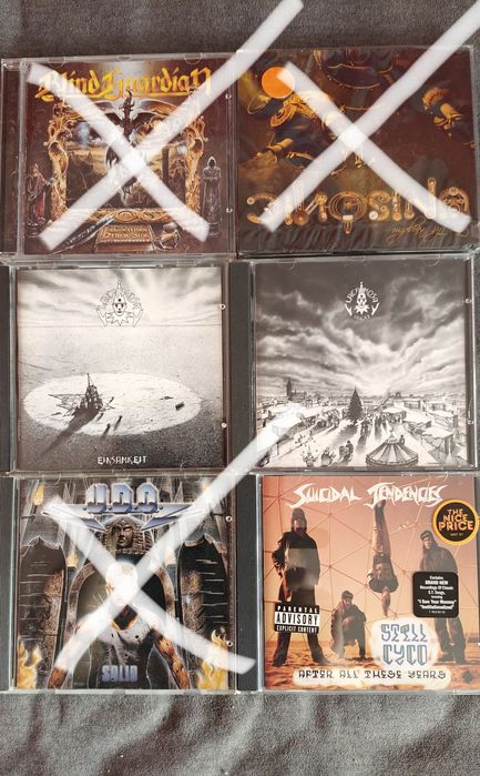 Płyty CD metal/rock