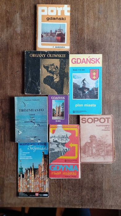 TRÓJMIASTO zestaw starych map i przewodników dla miłośników regionu