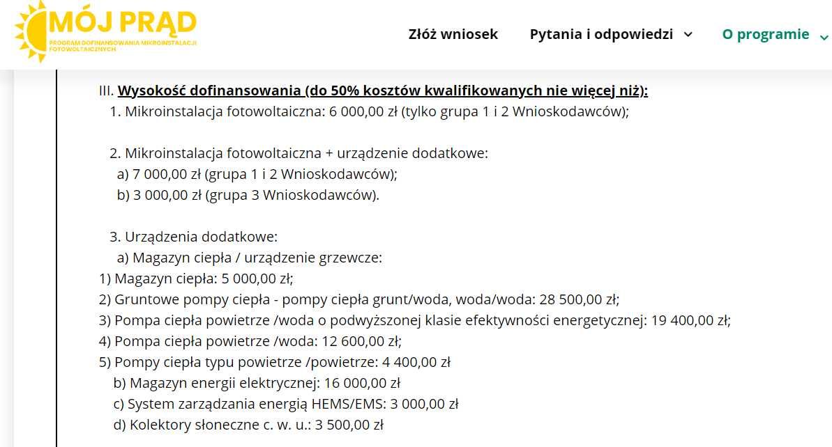 Wnioski Dotacje Moje Ciepło, Mój Prąd, Czyste Powietrze z Prefinansowa