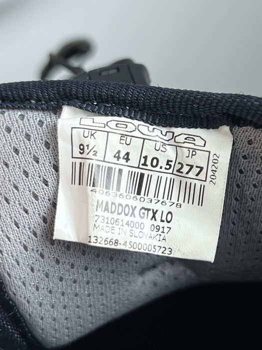 Кроссовки Lowa Maddox Gore-tex Lo Оригинал р(44)