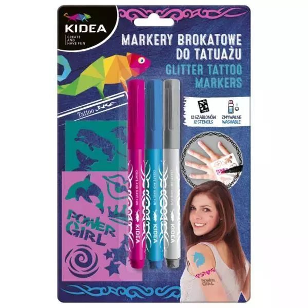 Marker Do Tatuazu 3kol Szablony Derform Kidea B/c. Derform