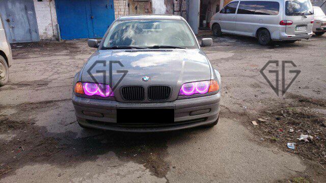 Ангельские глазки RGB на BMW Е36/Е38/Е39/Е46/E53