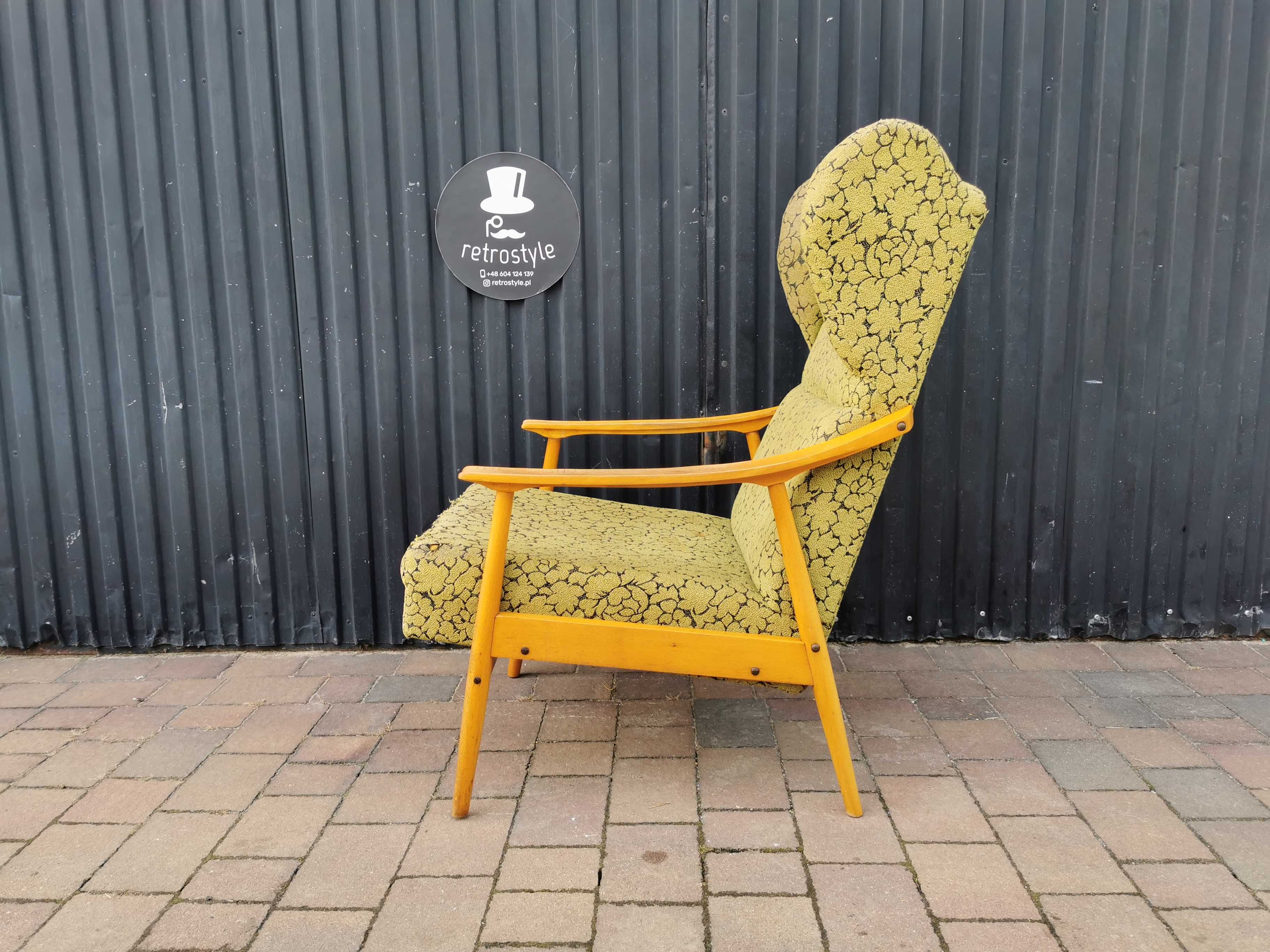 Fotel USZAK, Jitona- Czechosłowacja '60, PRL design, Retro