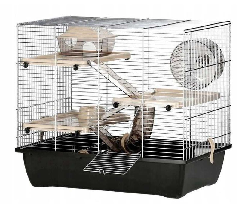 NOWA Duża Klatka Dla Chomika Piętrowa Zagroda +Tunel i Drabiny