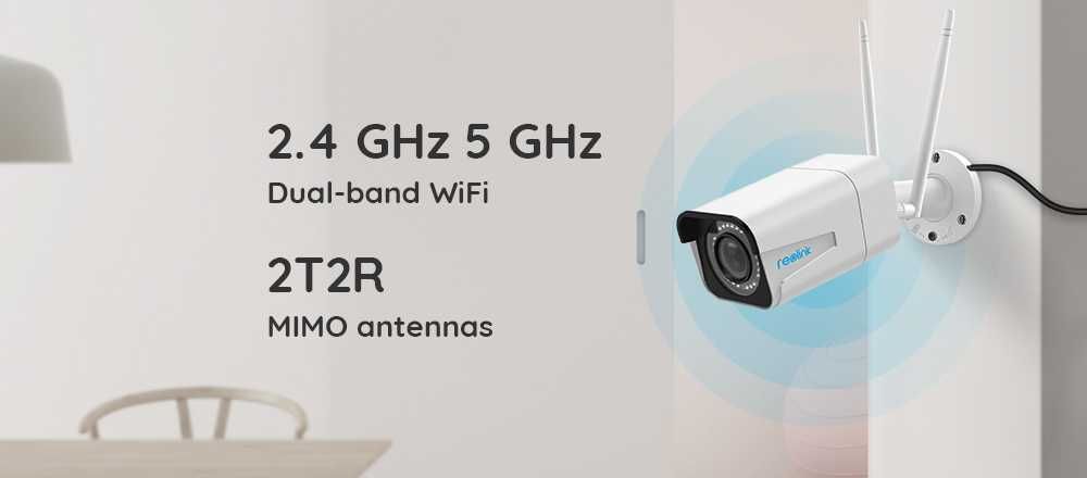 Reolink RLC-511W - 5 MP -Câmera Wifi 2.4 GHz/5GHz Zoom optic 4X