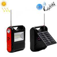 Фонарь многофункциональный FM радио Солнечная зарядка Bluetooth SY-108