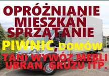 TANIO likwidacja mieszkań utylizacja AGD mebli pianin przeprowadzki