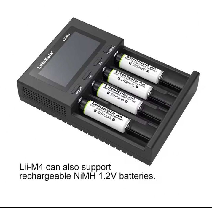 LiitoKala Lii M4 зарядка 18650 litokala AA AAA LIFEPO4 LIMH літокала