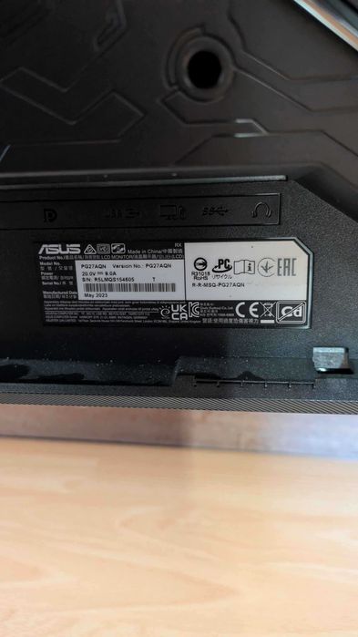 Monitor Asus 27" ROG PG27AQN 2K