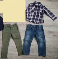Koszula i dwie pary spodni dla chłopca H&M rozm.98/104