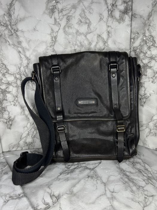 Мессенджер кожаная сумка через плечо Burberry оригинал винтаж
