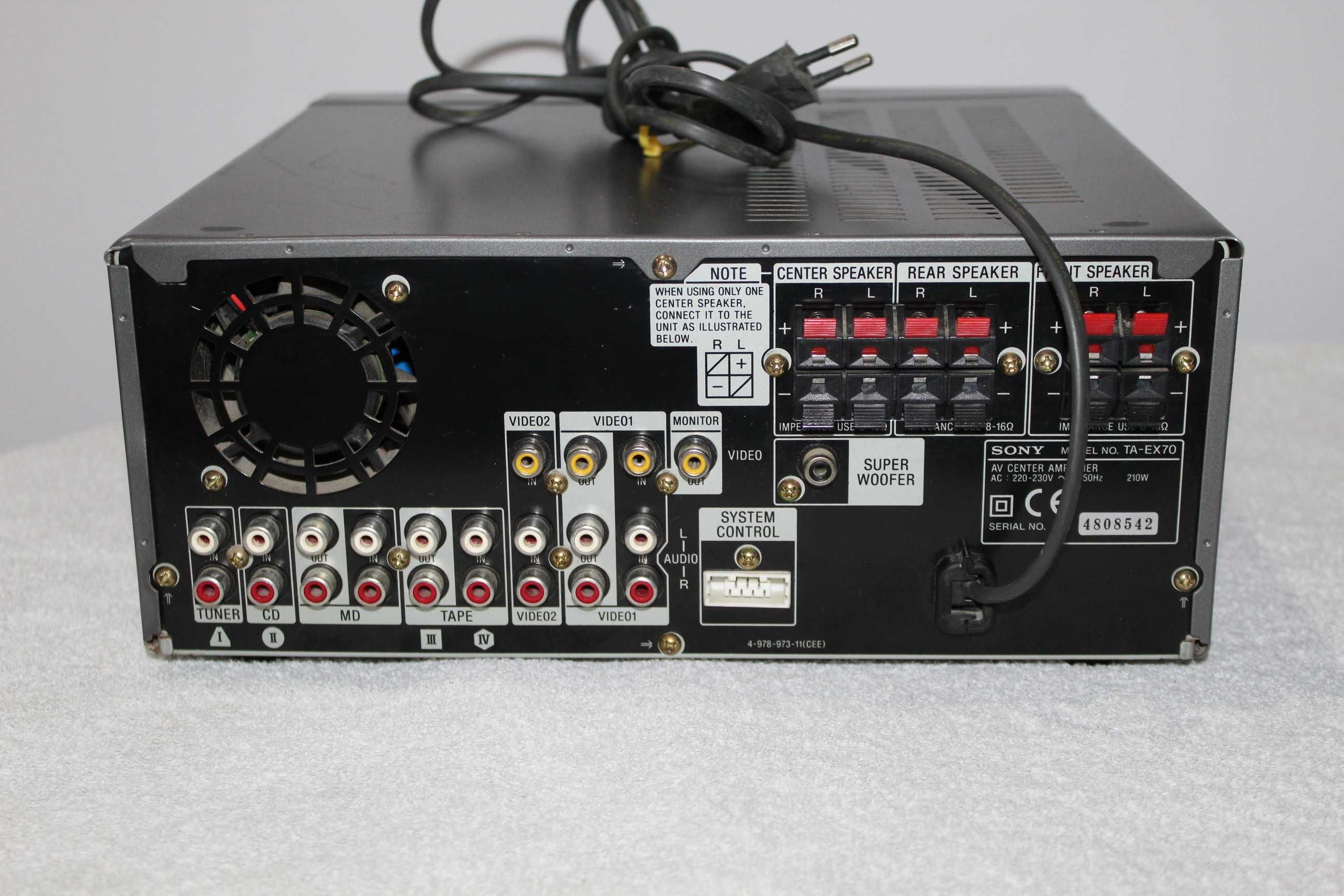 SONY EX70AV Amplituner wzmacniacz kino domowe 5.1 Wysyłka