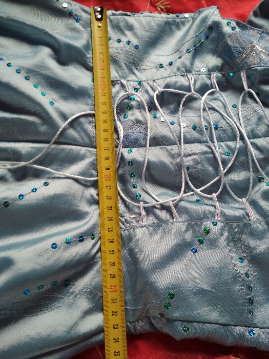 Elegancka Sukienka błękit 140cm 9-12 lat suknia okazjonalna dziewczynk