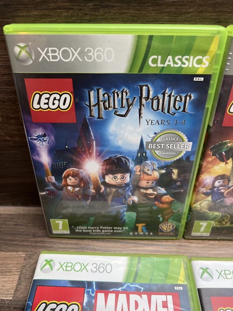 Xbox 360 Lego Marvel Avengers, Harry Potrer 1-4, 5-7, Super Heroes