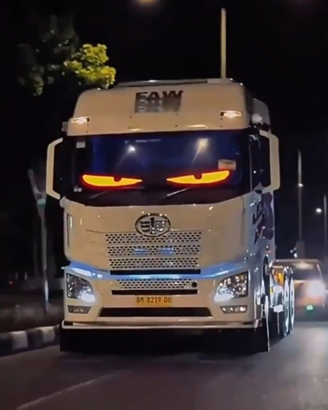 Oczy Led Taśma światełka do Tir Ciężarówka Bus Auto 60cmx16cm Nowe