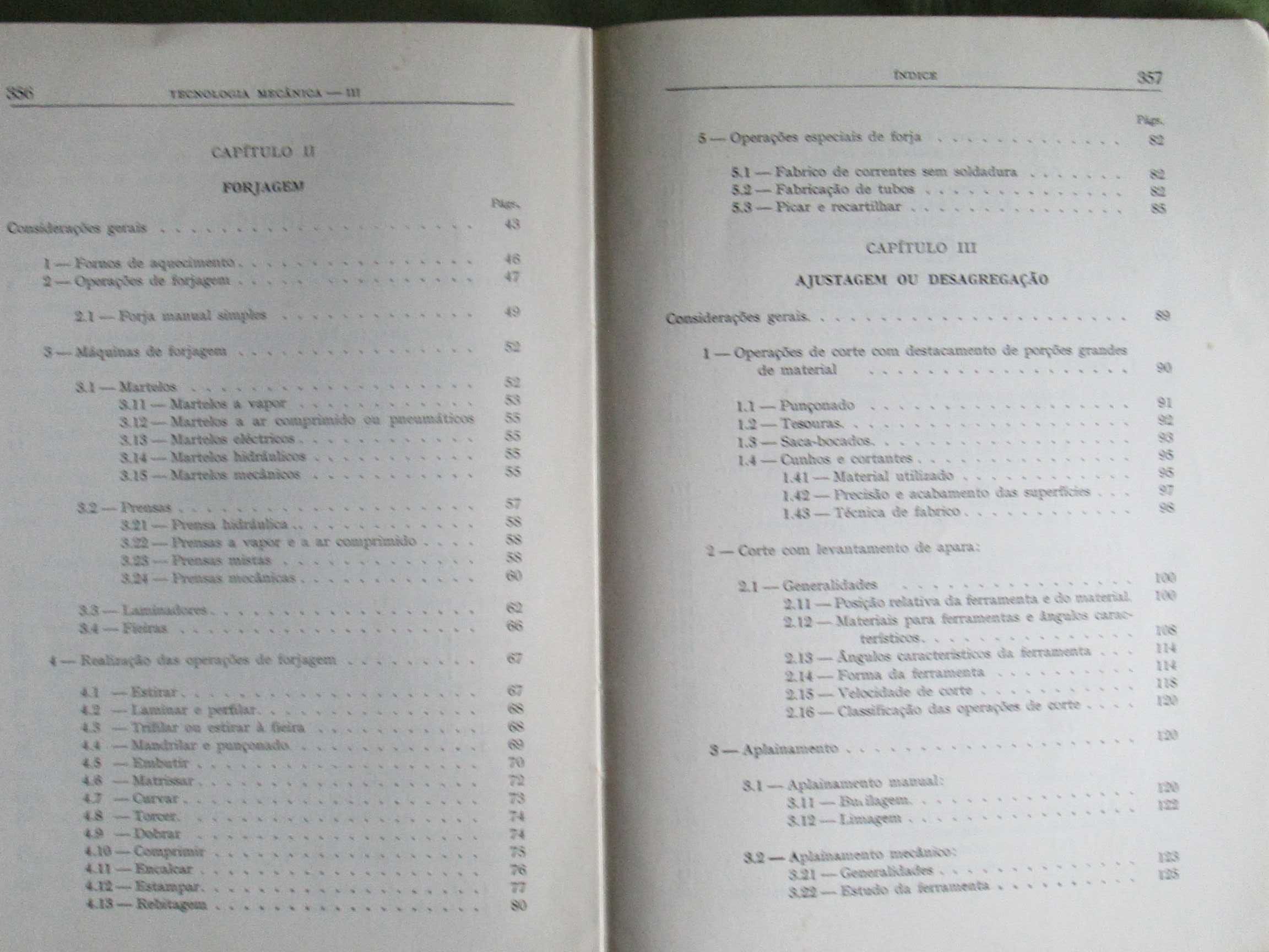 Tecnologia Mecânica (Fundição, Forjagem, Ajustagem), A. Teixeira Rocha