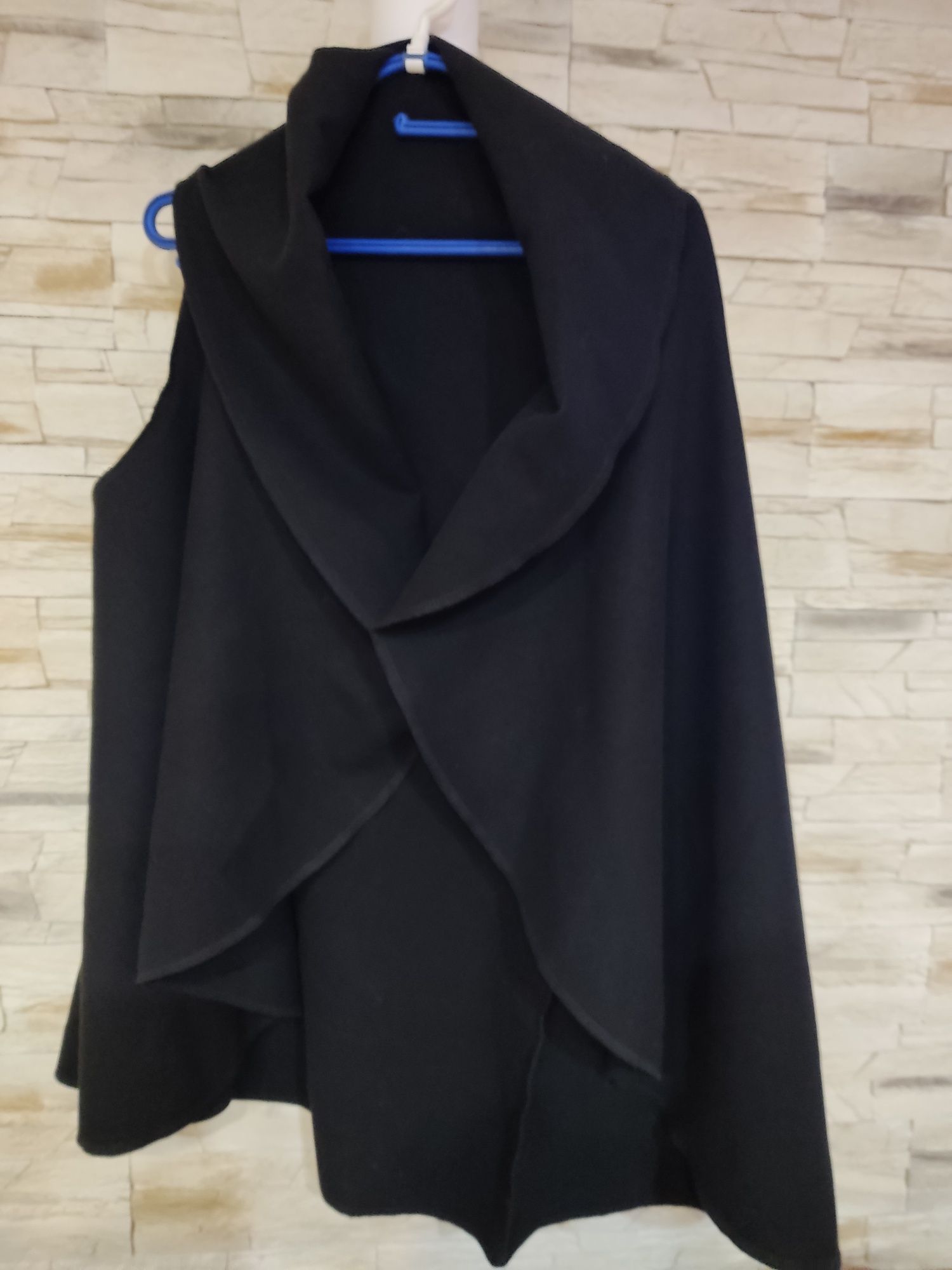 Kamizelka zamszowa oversize czarna