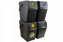 Kosz Na Śmieci 4X25L Sortibox Antracytowy