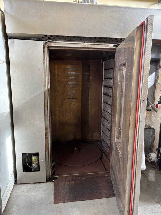 Ротаційна піч з пелетним пальником та бункером подачі палива