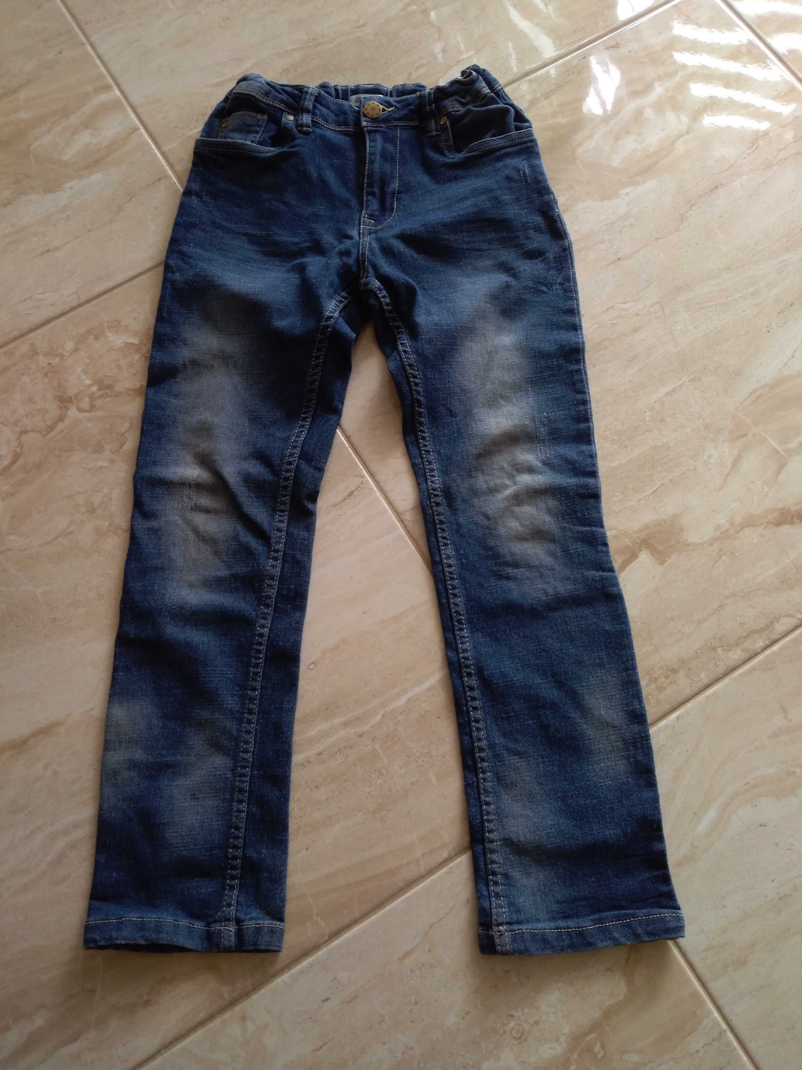 spodnie chłopięce jeansy 146